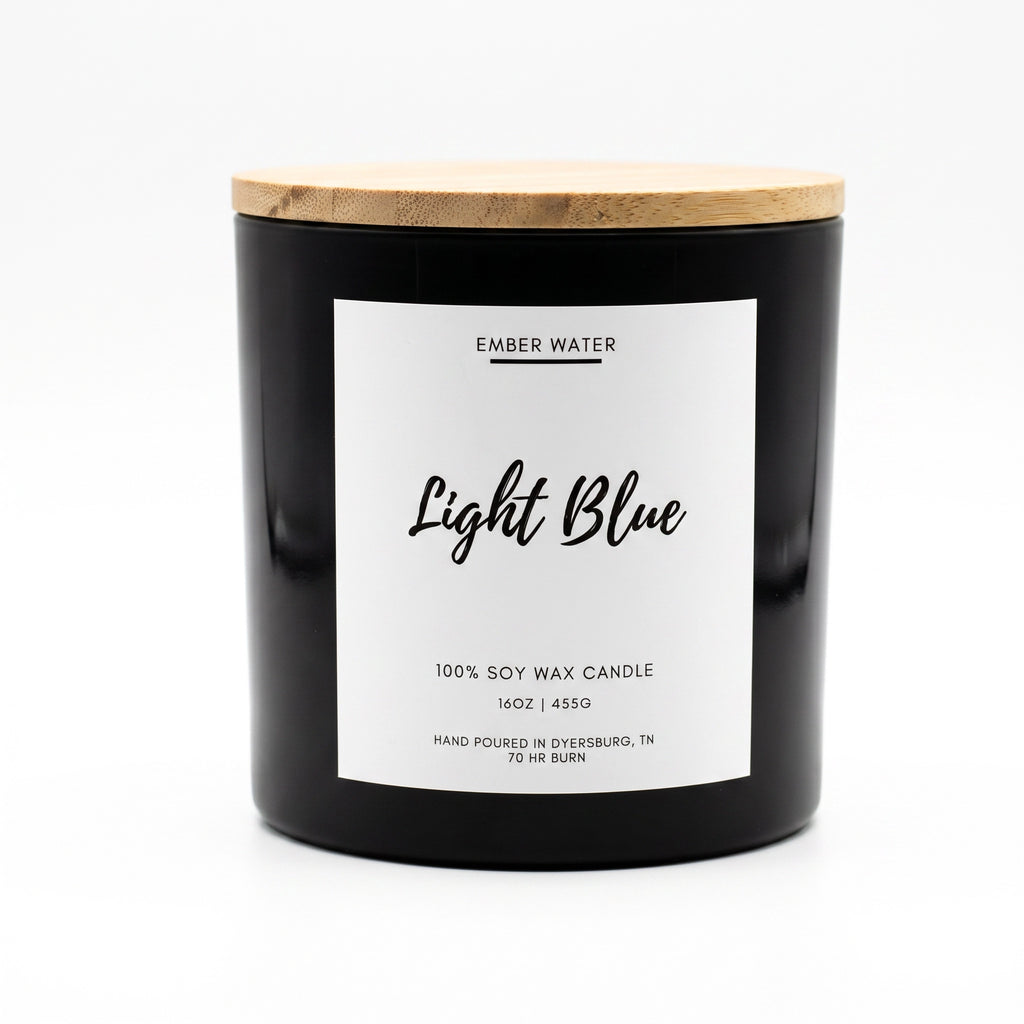 Light Blue Candle 16oz - Hero Shot